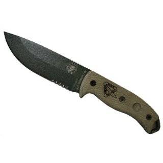   Textured Poweder Coated Blade Drop Point Style 1095 Carbon Steel 57 Rc