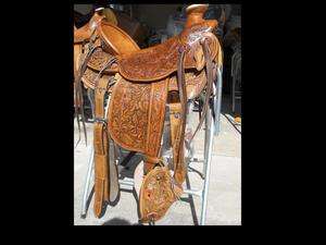 17 Old Timer Western Saddle with tapaderos by TN Saddlery  