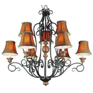   Lt Burnished Bronze Seville Chandelier7359 BRB