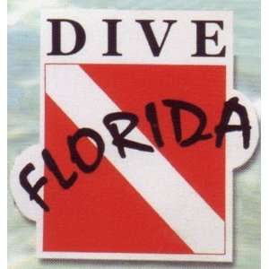 Dive Florida Die Cut Bumper Sticker