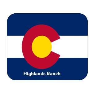   State Flag   Highlands Ranch, Colorado (CO) Mouse Pad 