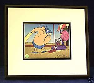 BUGS ALI BABA BUNNY HASSAN FRAMED PROMO CARD ROPE TRICK  