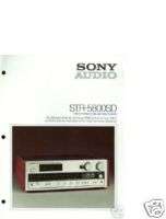 Sony STR 5800SD Receiver Brochure 1976 & Lab report  