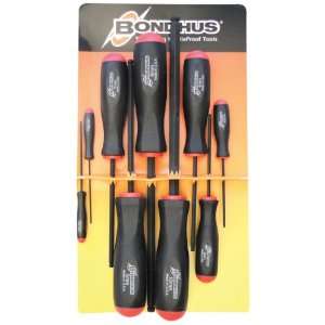 Bondhus 10699 Set of 9 Balldriver Screwdrivers, ProGuard Finish, sizes 