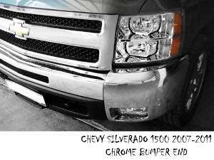 2008 CHEVY SILVERADO 1500 BUMPER END CHROME REPLACEMENT  