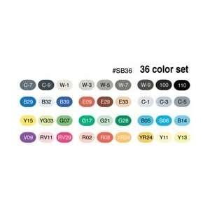  New   Copic Sketch Markers 36 Piece Set by Copic Marker 