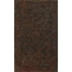  Rugsville Overdyed Brown Red Rug 11088