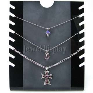 Tall Black Jewellery Necklace Chain Display Stand  