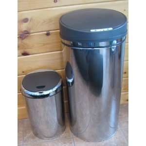  Set of 2 Automatic Trash Bin 13 gallon Kitchen 2.3 Gallon 