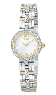 Citizen Eco Drive EW9124 55D Swarovski Crystal  Mother of Pearl 