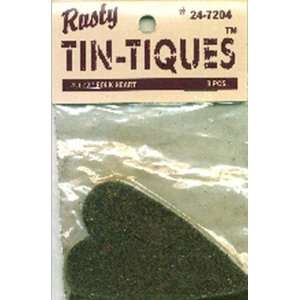 Rusty Tin Tiques Tin Cut Outs Folk Heart 2  Kitchen 