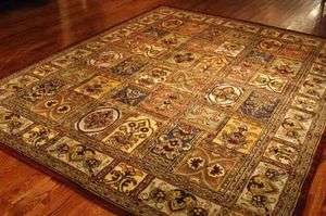   Area Rug WOOL Handmade Persian Carpet ORIENTAL Multi 6 Square  
