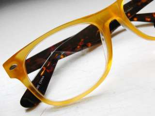   Hornrim Hipster Eyeglass Frames Honey Yellow Amber Tortoise Eyeglasses