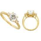   Blue Ice Diamonds 2.12 Ct Moissanite Engagement Ring 14k Yellow Gold