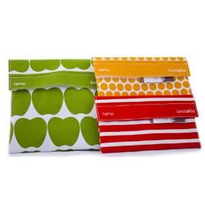  Lunchskins Sandwich Bag (in Green Apple) and Two Snack Bags 