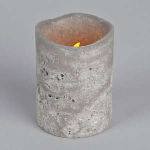  Flameless Scented Gunmetal Candle (Vot 161) w/Timer 
