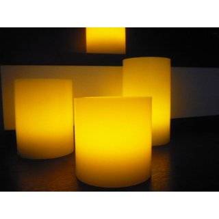 Flameless Candles; LED Candles with Remote Control, Round Pillar Real 