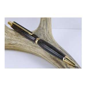    Black Palm Slimline Pencil Pen With a Gold Finish