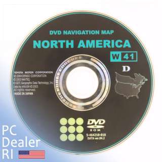 Toyota DVD Navigation Map North America 2003 Ver.04.2  