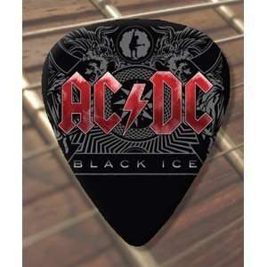  AC/DC Black Ice Guitar Picks x 5 Medium Musical 