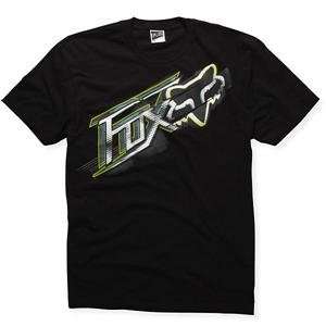  Fox Racing Linear Block T Shirt   2X Large/Black 