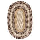 Super Area Rugs 4ft x 6ft Oval Braided Rug Easy Clean Area Rug Carpet 