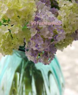 2X Artificial Silk Hydrangea Flower Wedding Bouquet Ornament Home 