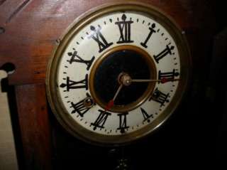 Antique Gingerbread Clock Shelf Mantel Black Forest Unusual w 