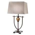Eurofase 14595 011 Elda 1 Light Table Lamp, Oil Rubbed Bronze/Ivory