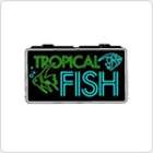 LED Neon Sign Saltwater Fish Aquarium Tropical Fish 13 x 24 