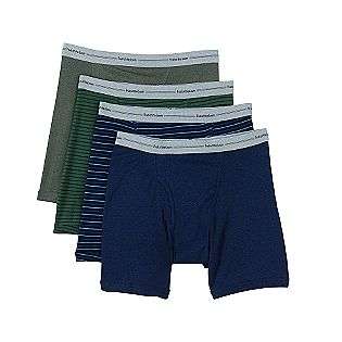 Mens 4 Pack Striped Boxer Briefs  Fruit of the Loom Clothing Mens 