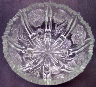 Antique EAPG American Vintage pressed/molded Glass Bowl  
