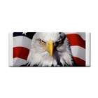 Carsons Collectibles Hand Towel of Bald Eagle with U.S. American Flag