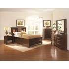   Finish Queen Bedroom Set with Jewelry Felt Lined Top Drawer Dresser