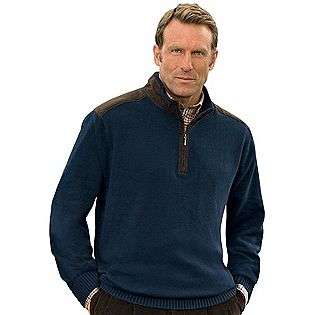    Zip Mockneck Sweater  Oak Hill Clothing Mens Big & Tall Sweaters