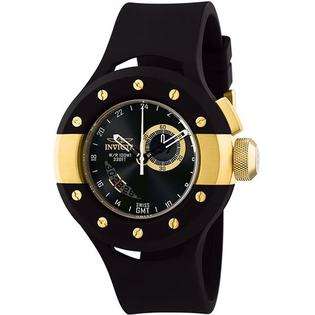 Invicta 7259 Mens Black Dial Black Band Racer Watch 