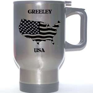 US Flag   Greeley, Colorado (CO) Stainless Steel Mug 