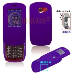  Solid Purple Silicone Skin Cover Case Cell Phone Protector 