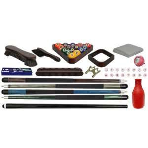  Deluxe Pool Table Accessories Kit   Cherry Mahogany 