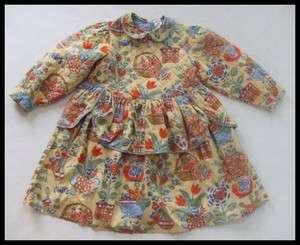 OILILY Girls Quilted Thick Cotton Garden Print Dress 12  