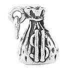 LGU Sterling Silver Money Bag with Dollar Sign Charm