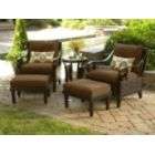 seating cushions come with the patio set and are water resistant