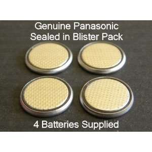  Four (4) X Panasonic Cr2032 Lithium Coin Cell Battery 3V 