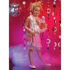 or shoes pink and silver diva child costume material is