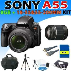  Sony a55 DSLR Camera with 18 55mm zoom lens + Sony Sal 