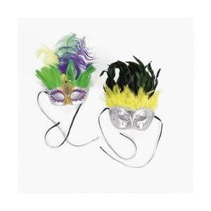  Mardi Gras Dramatic Deluxe Masks (6 Psc) [Toy] Everything 