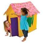 bazoongi princess kids toss roof play tent cottage hut pink