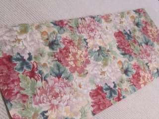 PINK PEONYCURTRON FLORAL BLOUSON WINDOW VALANCE Shabby~Cottage~Chic 