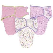 Summer Infant SwaddleMe Cotton 3 Pack Combo   Who Loves You, Pink 
