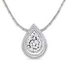 Amour 18k Gold 1 4/5ct TDW Diamond Teardrop Necklace (G H, SI)